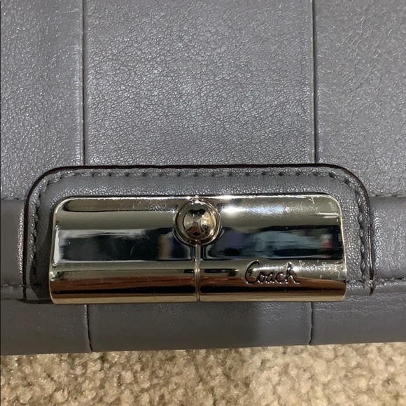 Coach full size checkbook wallet